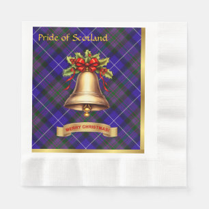Serviette En Papier Fierté de l'Ecosse Tartan personnalisé Noël
