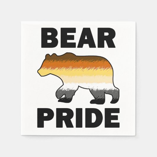Serviette En Papier Fierté de l'ours (Devant)