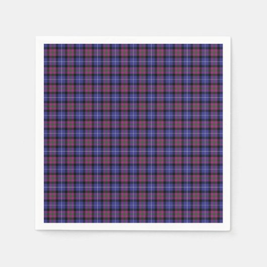 Serviette En Papier Fierté De Tartan De Mode Écossais (Devant)