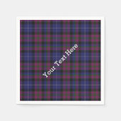 Serviette En Papier Fierté d'Écosse Tartan Plaid Papier serviettes (Devant)