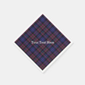 Serviette En Papier Fierté d'Écosse Tartan Plaid Papier serviettes (Coin)