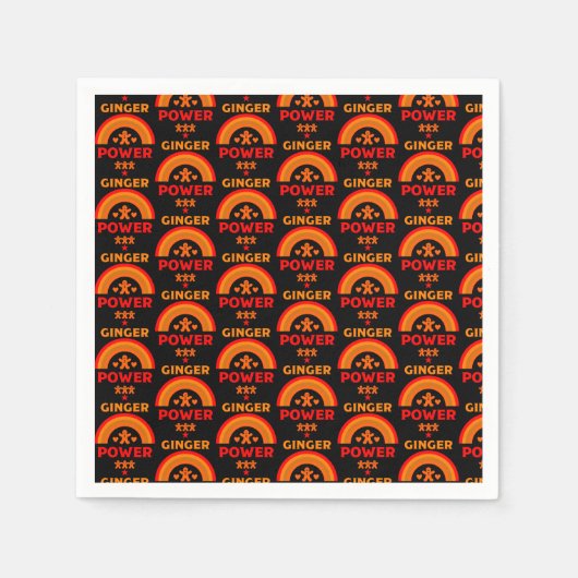 Serviette En Papier Fierté des cheveux de gingembre (Devant)