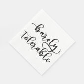 Serviette En Papier Fierté Et Préjudice - À Peine Tolérable I (Coin)