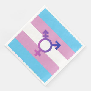 Serviette En Papier Fierté et symbole transgenre