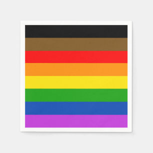 Serviette En Papier Fierté LGBTQ personnalisée Personnes de couleur dr