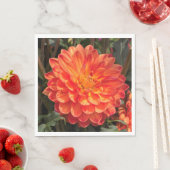 Serviette En Papier Fiery Dahlia (En situation)