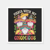 Serviette En Papier Fiesta Avec Mes Gnomigos Gnome Cinco De Mayo (Devant)