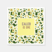 Serviette En Papier Fiesta Avocado Saint-Guacamole 1er anniversaire (Devant)