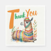 Serviette En Papier Fiesta Baby Boy or Girl Douche Partyware Llama (Devant)