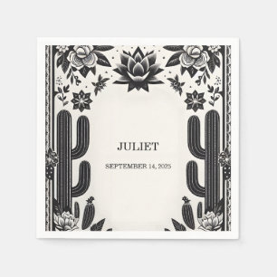 Serviette En Papier Fiesta Cactus Love In Bloom Mexicains Fête des mar