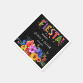 Serviette En Papier Fiesta coloré Aquarelle Mariage Floral (Coin)