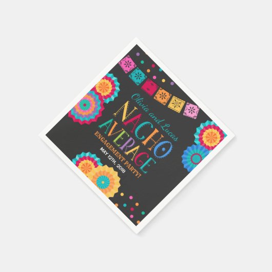 Serviette En Papier Fiesta Engagement Party Napkin Nacho Moyenne Party (Coin)
