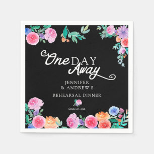 Serviette En Papier Fiesta   Fleurs mexicaines   Dîner de répétition