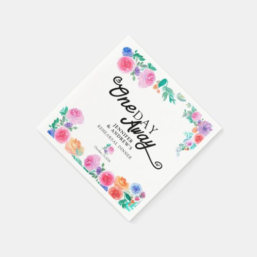 Serviette En Papier Fiesta | Fleurs mexicaines | Dîner de répétition (Coin)