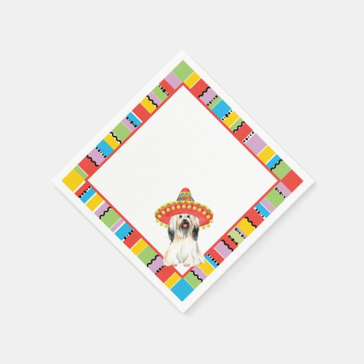 Serviette En Papier Fiesta Lhassa Apso (Coin)