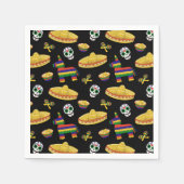 Serviette En Papier Fiesta mexicaine & Día de Muertos (Devant)