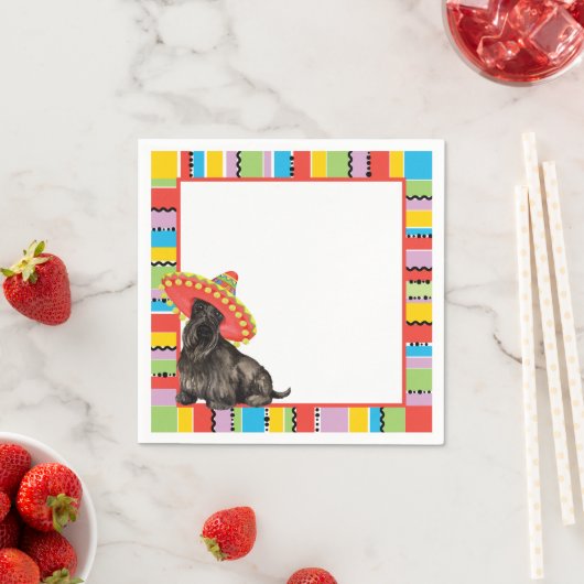 Serviette En Papier Fiesta Scottish Terrier (En situation)