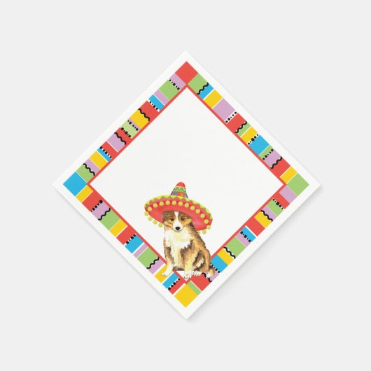 Serviette En Papier Fiesta Sheltie (Coin)