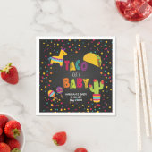 Serviette En Papier Fiesta Taco Bout a Baby Napkin - Personnalisable (En situation)