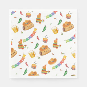 Serviette En Papier Fiesta Taco Taco Bout Un Baby shower rustique