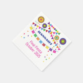 Serviette En Papier Fiesta Theme Cocktail Napkin (Coin)
