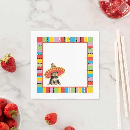 Serviette En Papier Fiesta Yorkie (En situation)