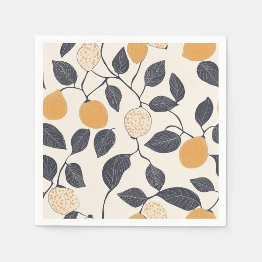 Serviette En Papier fig papier motif Napkin (Devant)