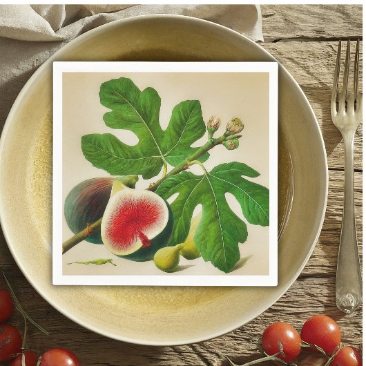 Serviette En Papier figues vintages