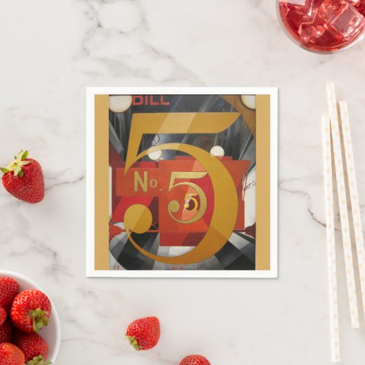 Serviette En Papier Figure de Cudern Art moderne (En situation)