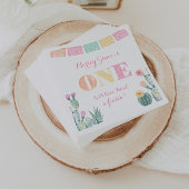 Serviette En Papier Fille 1er Anniversaire Fête, Taco À propos d'une p