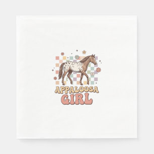 Serviette En Papier Fille Appaloosa Vintage Cheval Occidental T-Shirt
