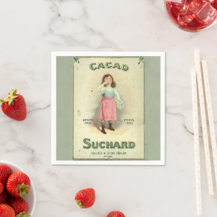 Serviette En Papier Fille au sucre Victorian Chocolate Kiss