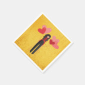 Serviette En Papier Fille avec ballons géant (Coin)