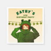 Serviette En Papier Fille avec grenouille verte Sweat - shirt à capuch (Devant)