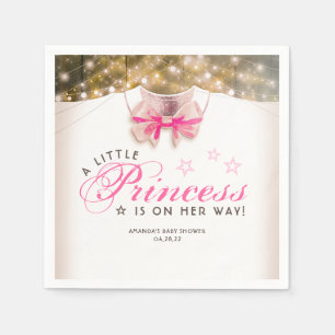 Serviette En Papier Fille Baby shower Rustique Country Bodysuite