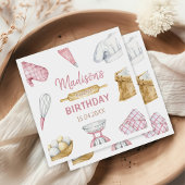 Serviette En Papier Fille Baking Cuisine 1er anniversaire fête