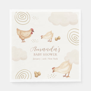 Serviette En Papier Fille bohème chic peu farfelue qui éclot bientôt B