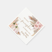 Serviette En Papier Fille d'automne rose Boho anniversaire citrouille (Coin)