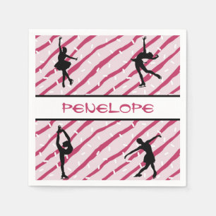 Serviette En Papier Fille de patinage artistique poivre menthe saupoud