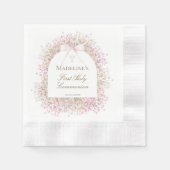 Serviette En Papier Fille de première communion (Devant)
