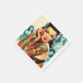 Serviette En Papier Fille de tatouage Old School (Coin)