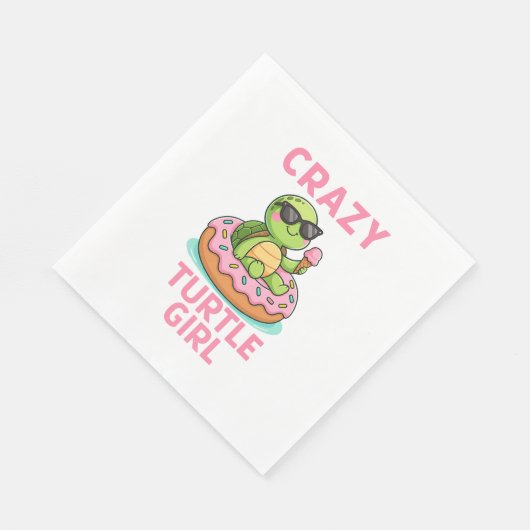 Serviette En Papier Fille de tortue (Coin)