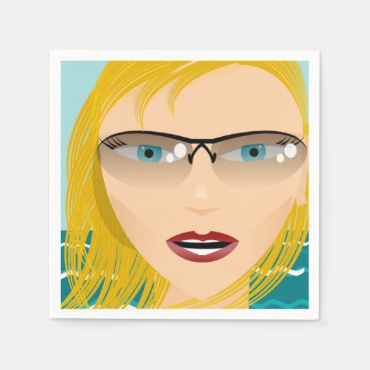 SERVIETTE EN PAPIER FILLE D'ÉTÉ (Devant)