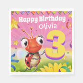 Serviette En Papier Fille faite sur commande 3yrs de serviette de (Devant)