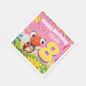 Serviette En Papier Fille faite sur commande 8yrs de serviette de (Coin)