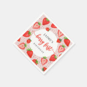 Serviette En Papier Fille fraise 1er anniversaire Berry 1er anniversai (Coin)