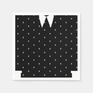 Serviette En Papier Fille gothique Anniversaire en robe noire