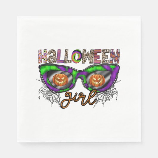 Serviette En Papier Fille Halloween (Devant)