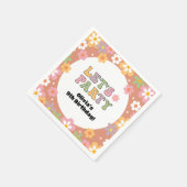 Serviette En Papier Fille Hippie de marguerites super (Coin)