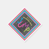 Serviette En Papier Fille Jump Anniversaire Trampoline Bounce House (Coin)